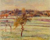 卡米耶 毕沙罗 : White Frost at Eragny